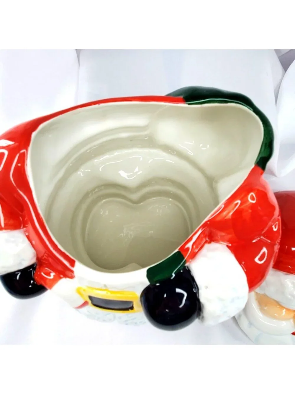 Royal Seasons Ceramic Santa Cookie Jar Hand-Painted 11